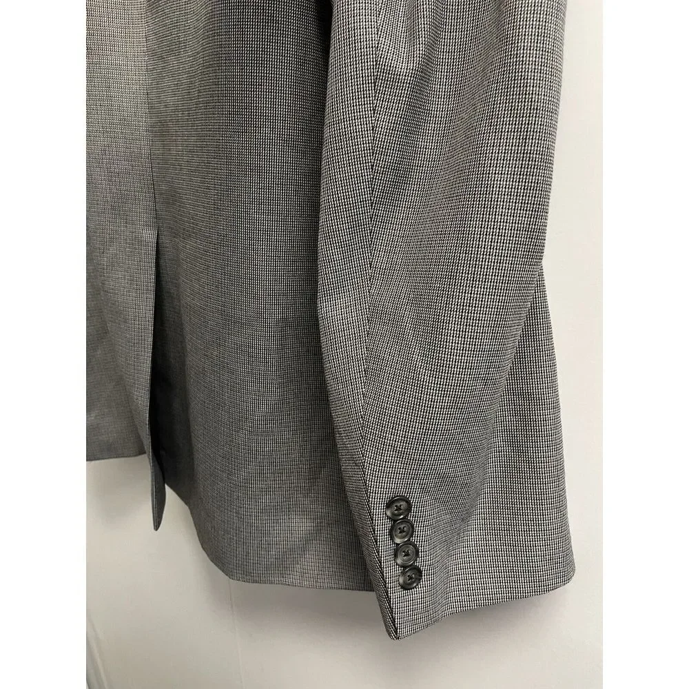 Stafford Mens Gray Wool BIG & TALL Classic Fit Sport Coat Blazer Jacket SIZE 48L